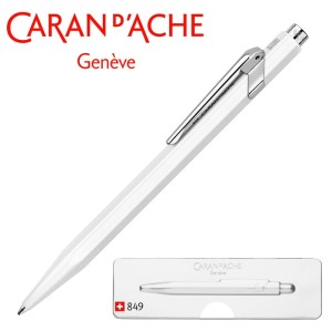 Długopis 849 White (biały) w pudełku Slimpack