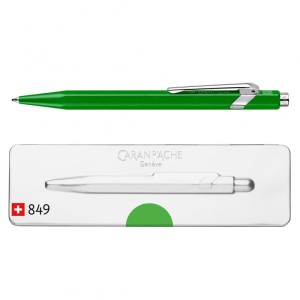 Długopis 849 Metal-X, Green (zielony) w pudełku Slimpack