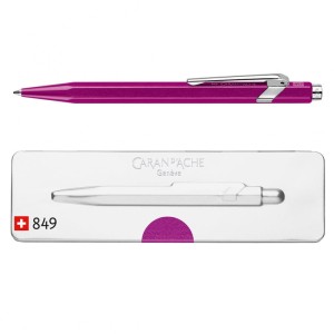 Długopis 849 Metal-X, Violet (fioletowy) w pudełku Slimpack