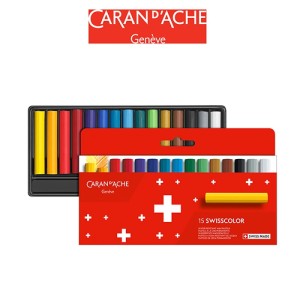 KREDKI SWISSCOLOR WOSKOWE, KARTONOWE PUDEŁKO 15SZT, CARAN D'ACHE