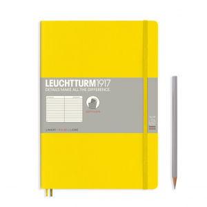 NOTATNIK LEUCHTTURM1917 COMPOSITION (B5) MIĘKKA OPRAWA CYTRYNOWY W LINIĘ