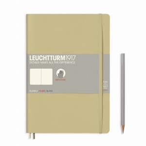 NOTATNIK LEUCHTTURM1917 COMPOSITION (B5) MIĘKKA OPRAWA PIASKOWY GŁADKI