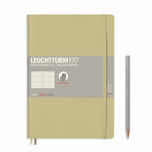 NOTATNIK LEUCHTTURM1917 COMPOSITION (B5) MIĘKKA OPRAWA PIASKOWY W LINIĘ