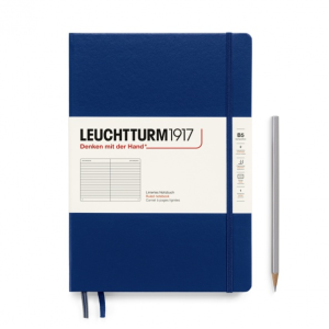 NOTATNIK LEUCHTTURM1917 COMPOSITION (B5)GRANATOWY, W LINIE