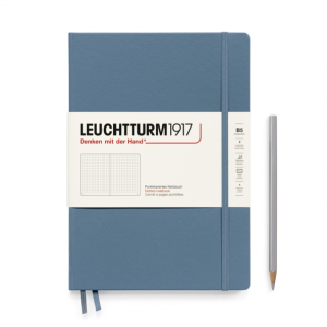 NOTATNIK LEUCHTTURM1917 COMPOSITION (B5)STONE BLUE, W KROPKI TWARDA OPRAWA 
