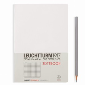 NOTATNIK LEUCHTTURM1917 JOTTBOOK MEDIUM (A5) BIAŁY W KRATKĘ