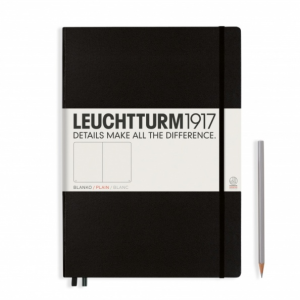 NOTATNIK LEUCHTTURM1917 MASTER CLASSIC (A4+) 233 S. CZARNY GŁADKI