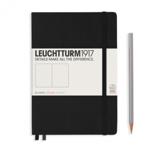 NOTATNIK LEUCHTTURM1917 MEDIUM (A5) CZARNY GŁADKI