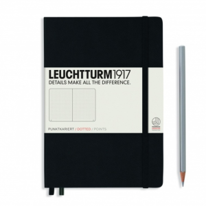 NOTATNIK LEUCHTTURM1917 MEDIUM (A5) CZARNY W KROPKI