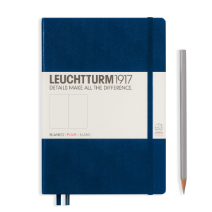 NOTATNIK LEUCHTTURM1917 MEDIUM (A5) GRANATOWY GŁADKI