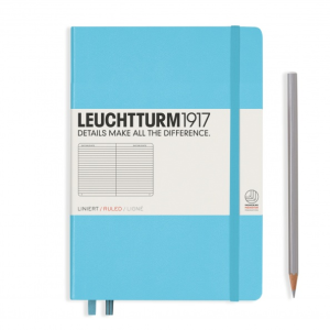 NOTATNIK LEUCHTTURM1917 MEDIUM (A5) JASNONIEBIESKI W LINIĘ
