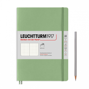 NOTATNIK LEUCHTTURM1917 MEDIUM (A5) MIĘKKA OPRAWA MUTED COLOURS SAGE W KROPKI