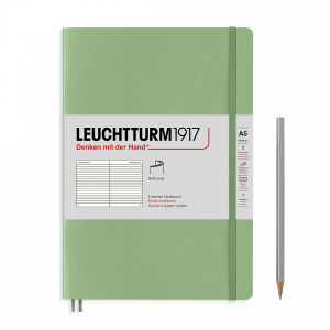 NOTATNIK LEUCHTTURM1917 MEDIUM (A5) MIĘKKA OPRAWA MUTED COLOURS SAGE W LINIĘ