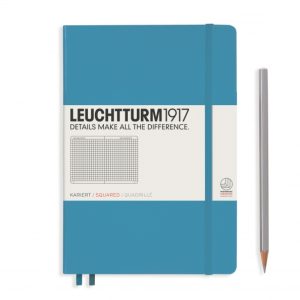 NOTATNIK LEUCHTTURM1917 MEDIUM (A5) NORDYCKI NIEBIESKI W KRATKĘ