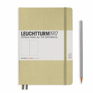 NOTATNIK LEUCHTTURM1917 MEDIUM (A5) PIASKOWY GŁADKI