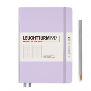 NOTATNIK LEUCHTTURM1917 MEDIUM (A5) SMOOTH COLOURS LILAC W KROPKI