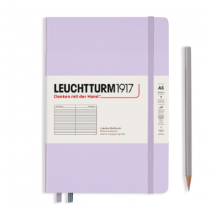 NOTATNIK LEUCHTTURM1917 MEDIUM (A5) SMOOTH COLOURS LILAC W LINIĘ