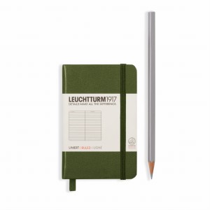 NOTATNIK LEUCHTTURM1917 MINI (~A7) CIEMNOZIELONY W LINIĘ