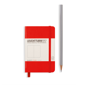 NOTATNIK LEUCHTTURM1917 MINI (~A7) CZERWONY GŁADKI