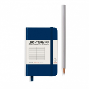 NOTATNIK LEUCHTTURM1917 MINI (~A7) GRANATOWY W LINIĘ