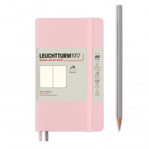NOTATNIK LEUCHTTURM1917 POCKET (A6) MIĘKKA OPRAWA POWDER GŁADKI