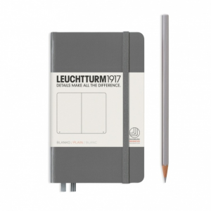 NOTATNIK LEUCHTTURM1917 POCKET (A6) ANTRACYTOWY GŁADKI