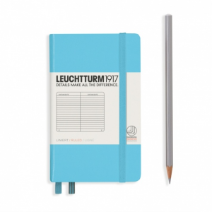 NOTATNIK LEUCHTTURM1917 POCKET (A6) JASNONIEBIESKI W LINIĘ