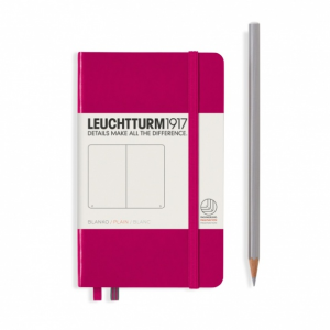 NOTATNIK LEUCHTTURM1917 POCKET (A6) MALINOWY GŁADKI