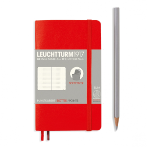 NOTATNIK LEUCHTTURM1917 POCKET (A6) MIĘKKA OPRAWA CZERWONY W KROPKI