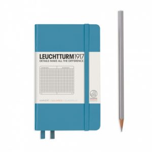 NOTATNIK LEUCHTTURM1917 POCKET (A6) NORDYCKI NIEBIESKI W KRATKĘ
