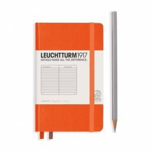 NOTATNIK LEUCHTTURM1917 POCKET (A6) POMARAŃCZOWY W LINIĘ