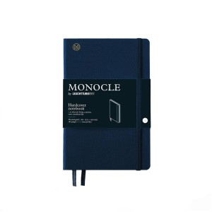 NOTATNIK MONOCLE BY LEUCHTTURM1917 PAPERBACK (B6+)GRANATOWY W KROPKI