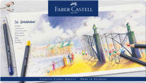 KREDKI GOLDFABER 36 KOL. OPAK. METALOWE FABER-CASTELL