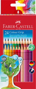 KREDKI GRIP 2001 24 KOL. OPAKOWANIE KARTONOWE FABER-CASTELL