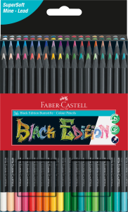 KREDKI TRÓJKĄTNE BLACK EDITION 36 KOL. FABER-CASTELL