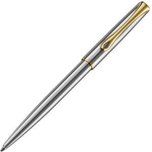 DIPLOMAT DŁUGOPIS AUTOMATYCZNY  TRAVELLER STAINLESS STEEL GOLD  EASY-FLOW