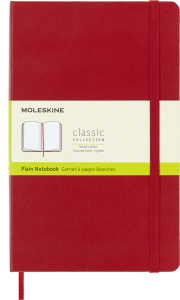 Notes Moleskine Classic L (13x21cm) gładki, twarda oprawa, czerwony