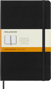Notes Moleskine Classic L (13x21cm) w linie, twarda oprawa, czarny