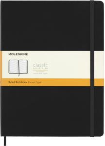 Notes Moleskine Classic XL (19x25cm) w linie, twarda oprawa, czarny