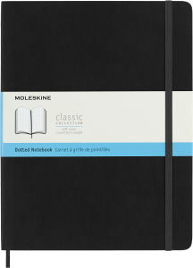 Notes Moleskine Classic XL (19x25cm) w kropki, miękka oprawa, czarny