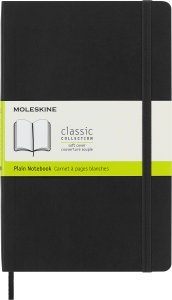 Notes Moleskine Classic L (13x21cm) gładki, miękka oprawa, czarny
