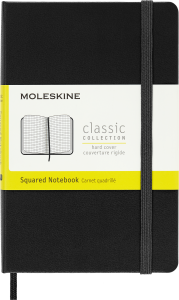Notes Moleskine Classic P (9x14cm) w kratkę, twarda oprawa, czarny