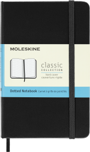 Notes Moleskine Classic P (9x14cm) w kropki, twarda oprawa, czarny