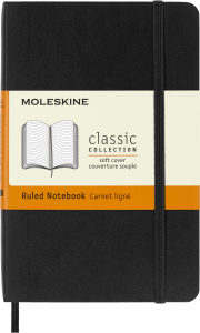Notes Moleskine Classic P (9x14cm) w linie, miękka oprawa, czarny