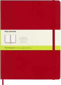Notes Moleskine Classic XL (19x25cm) gładki, twarda oprawa, czerwony