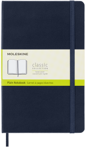 Notes Moleskine Classic L (13x21cm) gładki, twarda oprawa, granatowy