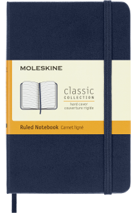 Notes Moleskine Classic P (9x14cm) w linie, twarda oprawa, granatowy