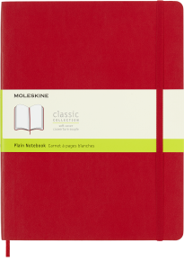 Notes Moleskine Classic XL (19x25cm) gładki, miękka oprawa, czerwony