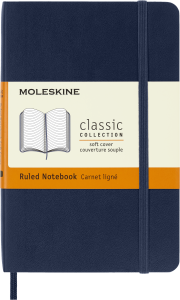 Notes Moleskine Classic P (9x14cm) w linie, miękka oprawa, granatowy
