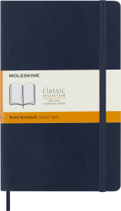 Notes Moleskine Classic L (13x21cm) w linie, miękka oprawa, granatowy